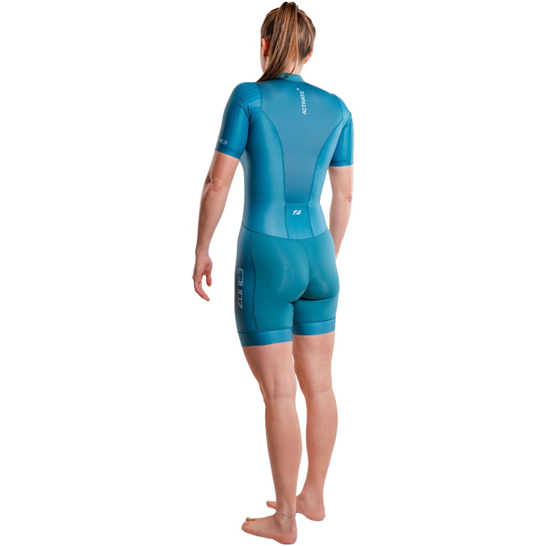 2026 ZONE3 Womens Activate+ Short Sleeve Trisuit TS26WACTP127 - Teal